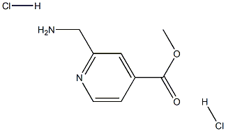 2-(氨基甲基)吡啶-4-羧酸甲酯二盐酸盐 结构式