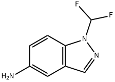 1-(二氟甲基)-1H-吲唑-5-胺 结构式