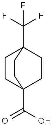 4-(trifluoromethyl)bicyclo[2.2.2]octane-1-carboxylic acid 结构式