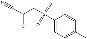 Propionitrile,2-chloro-3-[(4-methylphenyl)sulfonyl]- 结构式