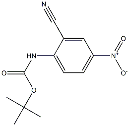 tert-butyl 2-cyano-4-nitrophenylcarbamate 结构式