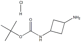 TERT-BUTYL (3-AMINOCYCLOBUTYL)CARBAMATE HYDROCHLORIDE 结构式