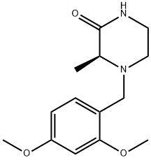 (S)-4-(2,4-二甲氧基苄基)-3-甲基哌嗪-2-酮 结构式