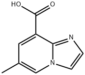 6-甲基咪唑并[1,2-A]吡啶-8-甲酸 结构式