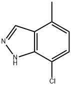7-chloro-4-methyl-1H-indazole 结构式