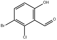 3-溴-2-氯-6-羟基苯甲醛 结构式