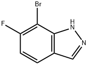 7-溴-6-氟-1H-吲唑 结构式