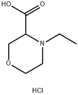 4-乙基吗啉-3-羧酸盐酸盐 结构式