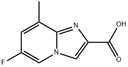 6-fluoro-8-methylimidazo[1,2-a]pyridine-2-carboxylic acid 结构式
