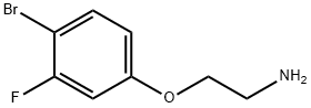 2-(4-溴-3-氟苯氧基)乙烷-1-胺 结构式