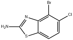 4-溴-5-氯-1,3-苯并噻唑-2-胺 结构式