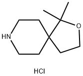 1,1-Dimethyl-2-oxa-8-aza-spiro[4.5]decane hydrochloride 结构式