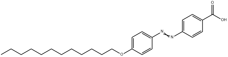 4-(十二氧基-苯偶氮基)苯甲酸 结构式