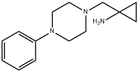 1-[(4-苯基哌嗪-1-基)甲基]环丙-1-胺 结构式