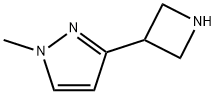 3-(azetidin-3-yl)-1-methyl-1H-pyrazole 结构式