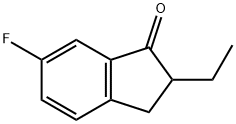 2-Ethyl-6-fluoro-indan-1-one 结构式
