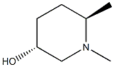 (3R,6R)-1,6-dimethylpiperidin-3-ol 结构式