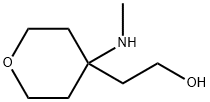 2-[4-(甲基胺)四氢吡喃-4-基]乙烷-1-醇 结构式