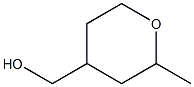 (2-甲基四氢吡喃-4-基)甲醇 结构式