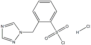 2-(1H-1,2,4-三唑-1-基甲基)苯-1-磺酰氯盐酸盐 结构式