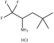 1,1,1-三氟-4,4-二甲基戊烷-2-胺盐酸 结构式