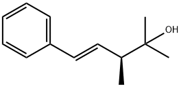 (3S)-2,3-Dimethyl-5-phenyl-pent-4-en-2-ol 结构式
