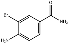 4-氨基-3-溴苯甲酰胺 结构式