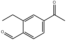 4-乙酰基-2-乙基苯甲醛 结构式