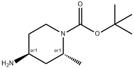 (2R,4S)-4-氨基-2-甲基哌啶-1-甲酸 叔丁酯 结构式