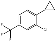 5-Trifluoromethyl-2-cyclopropylchlorobenzene 结构式