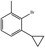 6-(cyclopropyl)-2-(methyl)bromobenzene 结构式