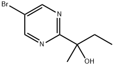 5-BROMO-2-(1-HYDROXY-1-ETHYLETHYL)PYRIMIDINE 结构式