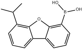 6-异丙基二苯并呋喃4硼酸 结构式