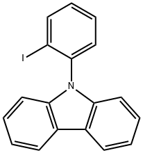 9-(2-碘苯基)咔唑 结构式