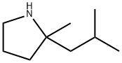 2-甲基-2-(2-甲基丙基)吡咯烷 结构式