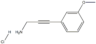 3-(3-METHOXYPHENYL)PROP-2-YN-1-AMINE HYDROCHLORIDE 结构式