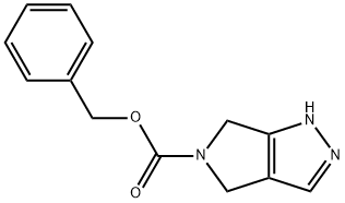 4,6-DIHYDRO-1H-PYRROLO[3,4-C]PYRAZOLE-5-CARBOXYLIC ACID BENZYL ESTER 结构式