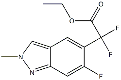 ethyl 2,2-difluoro-2-(6-fluoro-2-methyl-2H-indazol-5-yl)acetate 结构式
