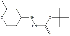 tert-butyl 2-(2-methyltetrahydro-2H-pyran-4-yl)hydrazine-1-carboxylate 结构式