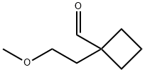 1-(2-methoxyethyl)cyclobutane-1-carbaldehyde 结构式