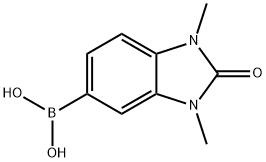 (1,3-二甲基-2-氧代-2,3-二氢-1H-苯并[D]咪唑-5-基)硼酸 结构式