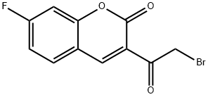 3-(2-BROMOACETYL)-7-FLUOROCHROMEN-2-ONE 结构式