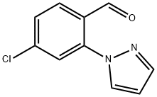 4-Chloro-2-(1H-pyrazol-1-yl)benzaldehyde 结构式
