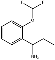 1-[2-(二氟甲氧基)苯基]丙烷-1-胺 结构式