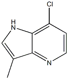 7-氯-3-甲基-4-氮杂吲哚 结构式