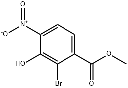 Benzoic acid, 2-bromo-3-hydroxy-4-nitro-, methyl ester 结构式