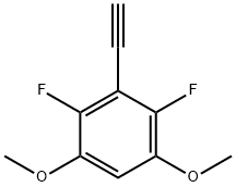 3-乙炔基-2,4-二氟-1,5-二甲氧基苯 结构式