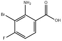 2-氨基-3-溴-4-氟苯甲酸 结构式