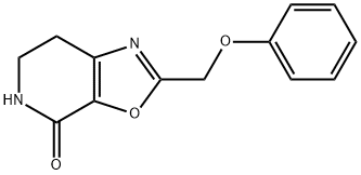 2-phenoxymethyl-6,7-dihydro-5H-oxazolo[5,4-c]pyridin-4-one 结构式