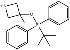 3-[(TERT-BUTYLDIPHENYLSILYL)OXY]-3-METHYLAZETIDINE 结构式